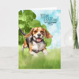 Carte Félicitations reBARKable chien Beagle