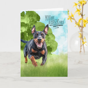 Carte Félicitations reBARKable Doberman Chien