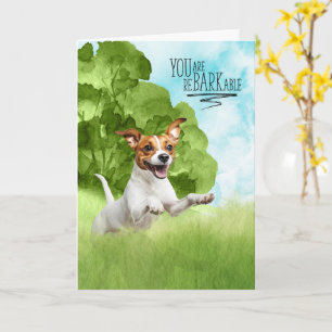 Carte Félicitations reBARKable Jack Russell Chien
