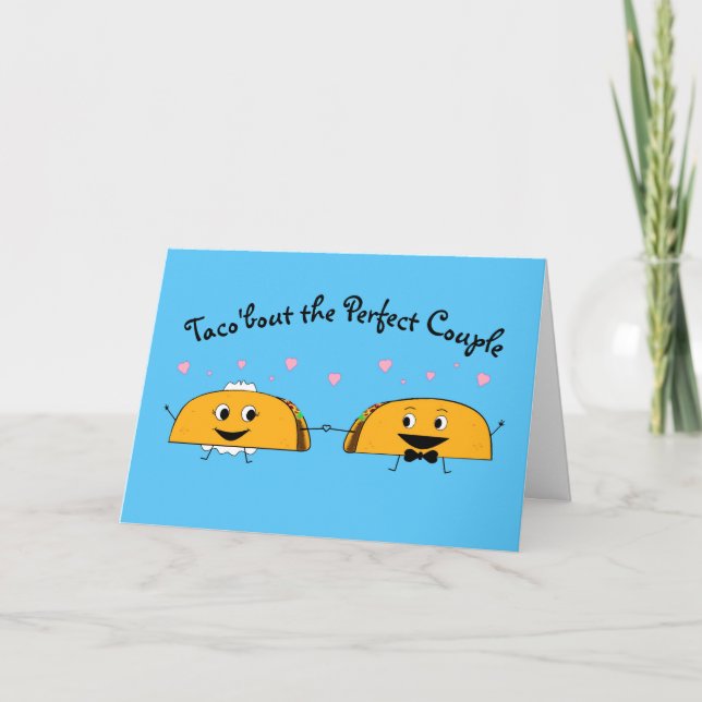 Carte Félicitations Taco Mariage Card (Devant)