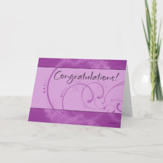 Carte Félicitations (Violet)