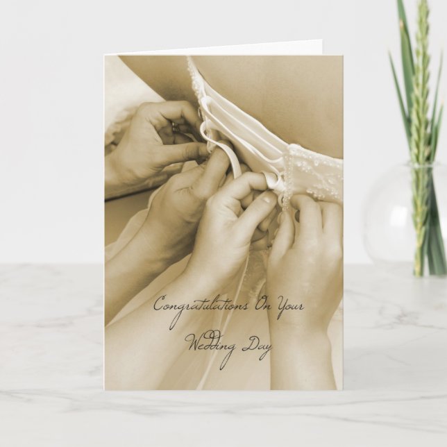 Carte Félicitations votre jour du mariage (Devant)