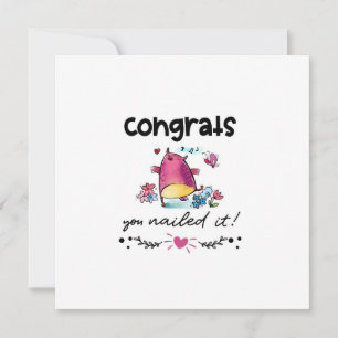 Carte Félicitations Vous L'Avez Nourri Cartoon Owl Humou