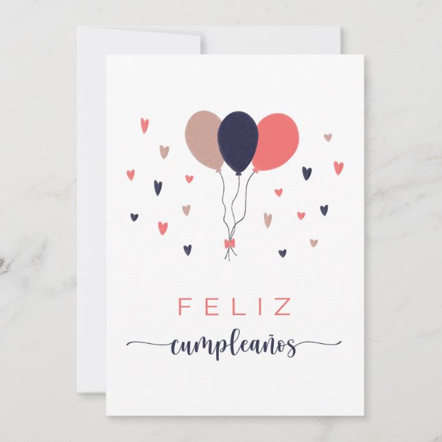 Carte Feliz Cumpleaños (Devant)