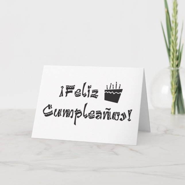Carte feliz cumpleanos arriba cake (Devant)