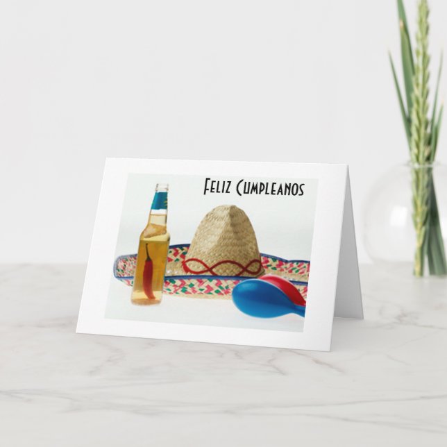 CARTE FELIZ CUMPLEANOS - DISFRUTAR - BONJOUR D'ANNIVERSA (Devant)