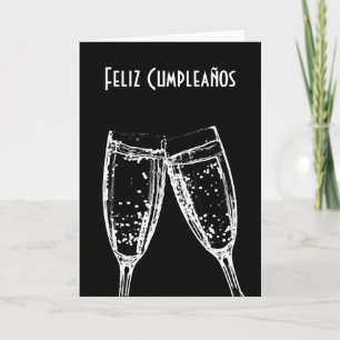Carte Feliz Cumpleaños / Joyeux anniversaire Espagnol La