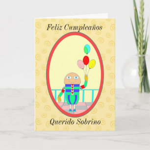 Carte Feliz Cumpleaños Querido Sobrino II
