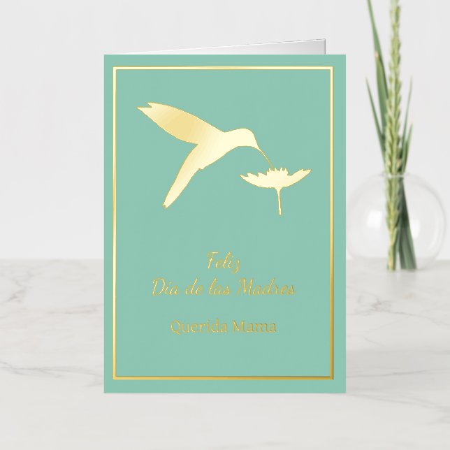 Carte Feliz Dia De Las Madres personnalisable (Recto)