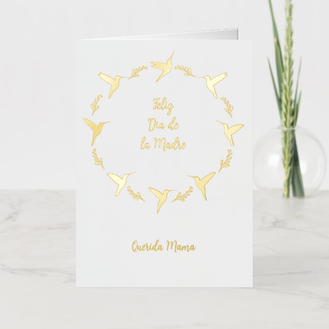 Carte Feliz Dia De Las Madres personnalisable (Recto)