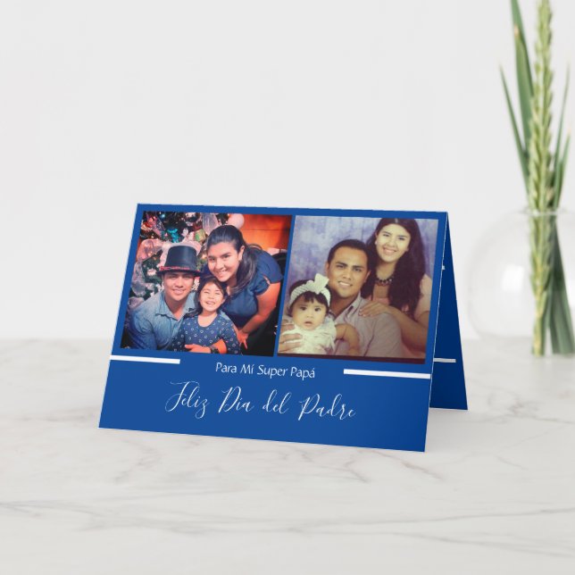 Carte Feliz día del Padre Super Papá espagnol (Devant)