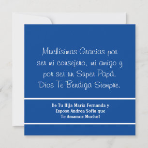 Carte Feliz día del Padre Super Papá espagnol