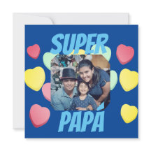 Feliz día del Padre Super Papá espagnol