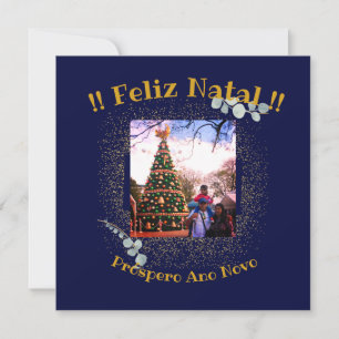 Carte Feliz Natal e Próspero Ano Calligraphie Religieuse