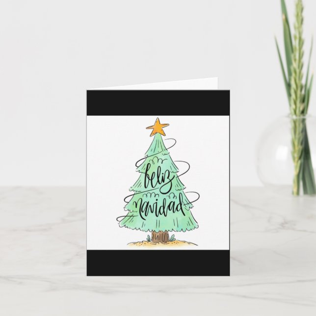 Carte Feliz Navidad Christmas Tree T Shirt  (Devant)