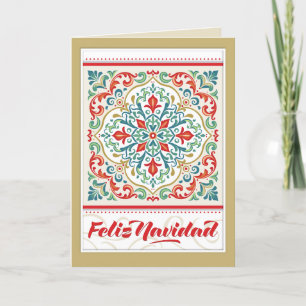 Carte Feliz Navidad Mexique Espagnol Joyeux Noël Carrela