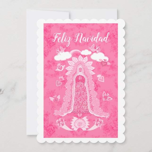 Carte Feliz Navidad Notre-Dame de Guadalupe Noël (Devant)