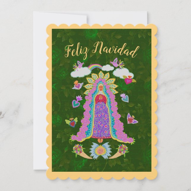 Carte Feliz Navidad Notre-Dame de Guadalupe Noël (Devant)
