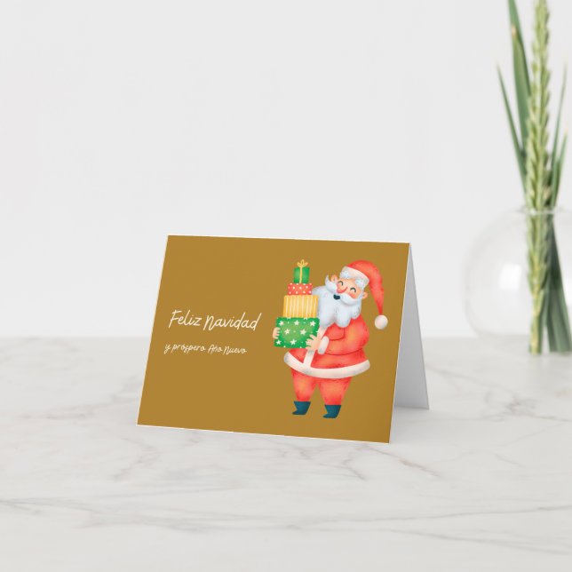 Carte Feliz Navidad y próspero Año Nuevo, Noël (Devant)