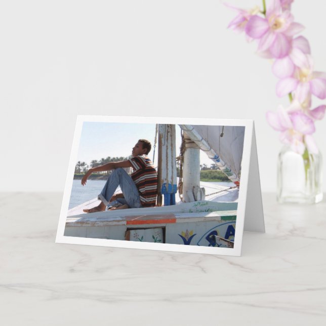 Carte Felucca sur le Nil (Orchidée)