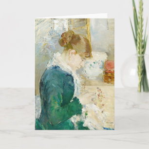 Carte Femme à coudre   Berthe Morisot