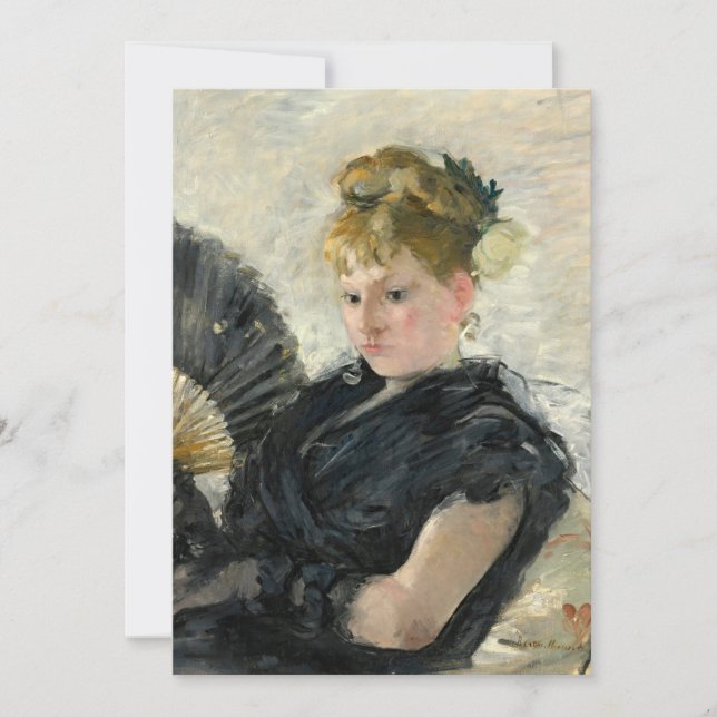 Carte Femme À L'éventail | Berthe Morisot (Devant)