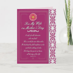 Carte Femme à l'occasion de la Fête des Mères Proverbes 