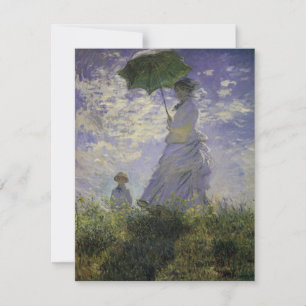 Carte Femme à l'Ombrelle de Claude Monet, Art ancien