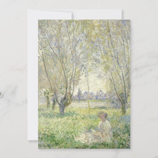 Carte Femme assise sous les saules | CLAUDE MONET (Devant)