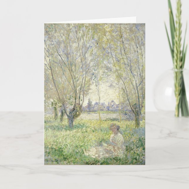 Carte Femme assise sous les saules | CLAUDE MONET (Devant)