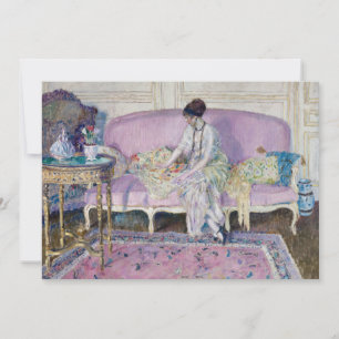 Carte Femme assise sur le canapé   Frederick Carl Friese