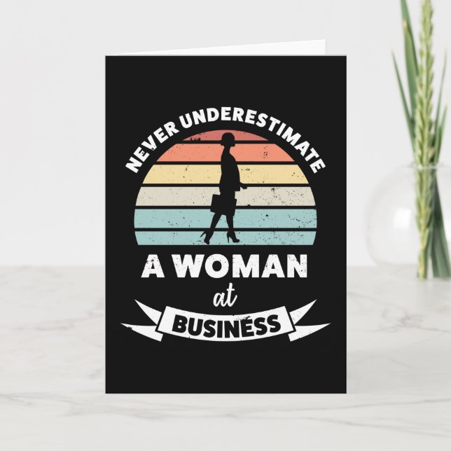 Carte Femme au travail Cadeau pour maman femme d'affaire (Devant)