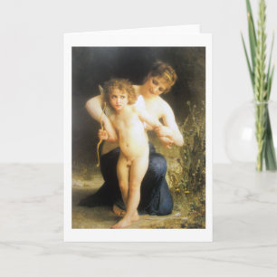 Carte Femme avec Cupidon, Bouguereau