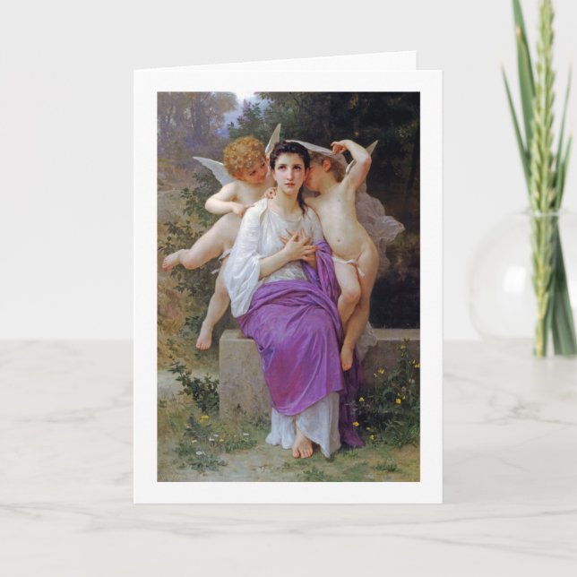 Carte Femme avec Cupidon, Bouguereau (Devant)