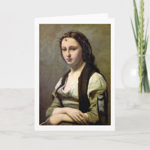 Carte Femme avec perle, Camille Corot, 1868-1870