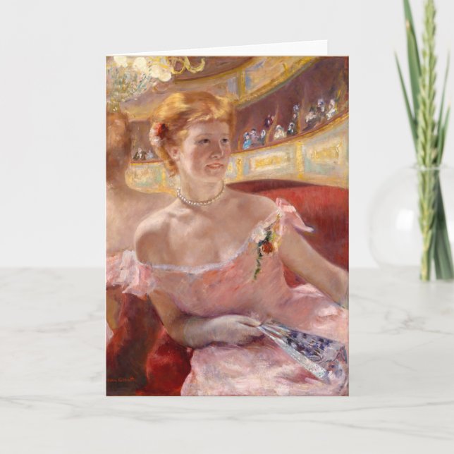 Carte Femme avec un collier de perle | Mary Cassatt (Devant)