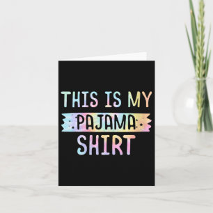 Carte Femme C'Est Mon Pyjama Pj Top Ado Garçons Filles S