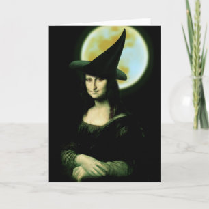 Carte Femme de cuisine Mona Lisa Halloween