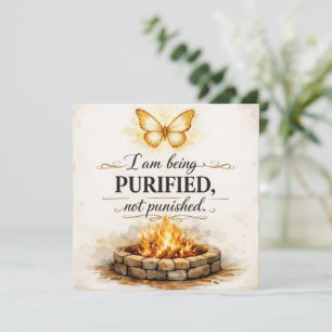 Carte Femme de foi et de feu, je suis purifiée,