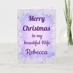 Carte Femme de Noël Joyeuse personnalisée