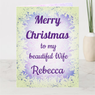 Carte Femme de Noël Joyeuse personnalisée