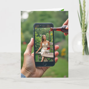 Carte Femme De Téléphone Portable Avec Pourrissement De 