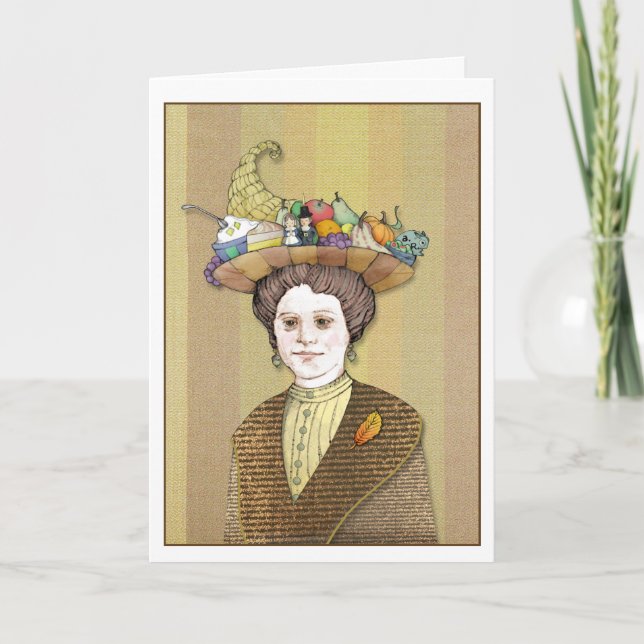 Carte Femme de Thanksgiving (Devant)