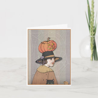 Carte Femme d'Halloween