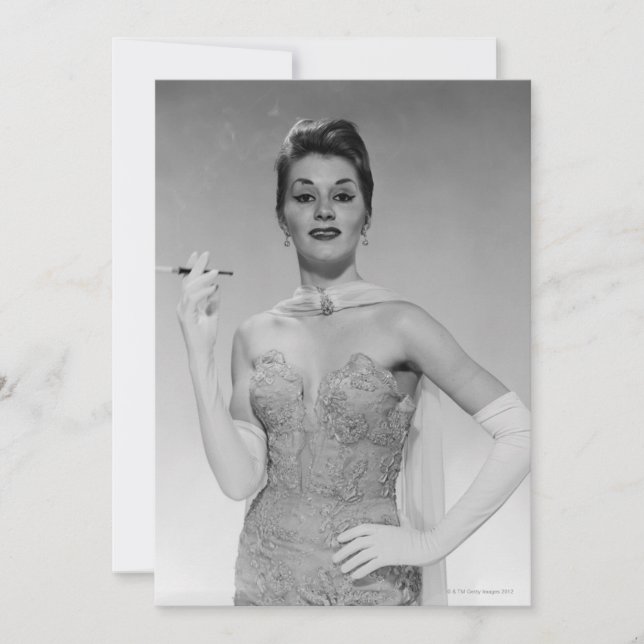 Carte Femme en robe (Devant)