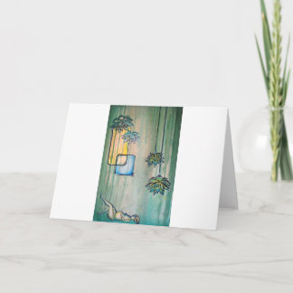 Carte Femme enceinte avec des fleurs de Lotus