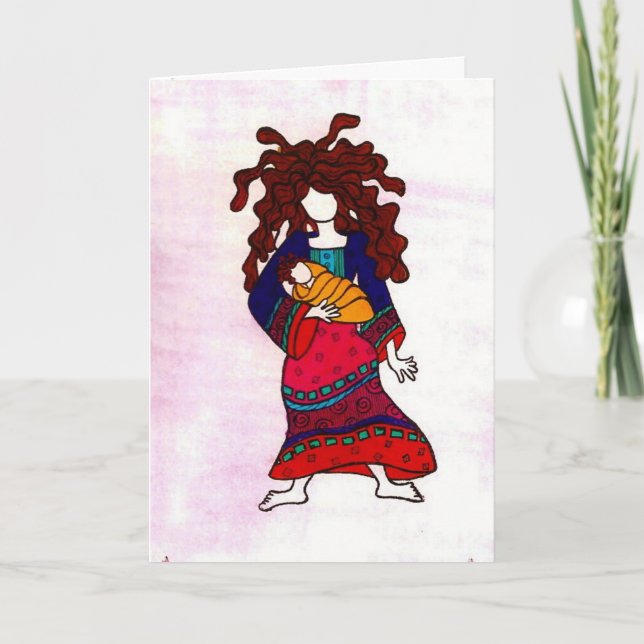 Carte femme et enfant (Devant)