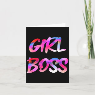 Carte Femme Girl Boss col en V