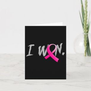 Carte Femme I Woman I Wast Cancer Awareness Pink Ribbon
