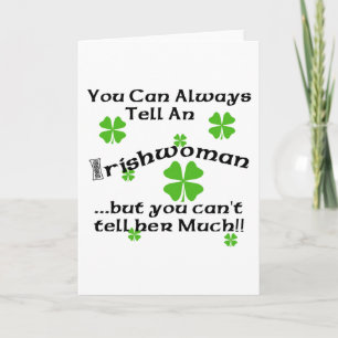 Carte Femme Irlandaise - Vous Pouvez Toujours Dire...